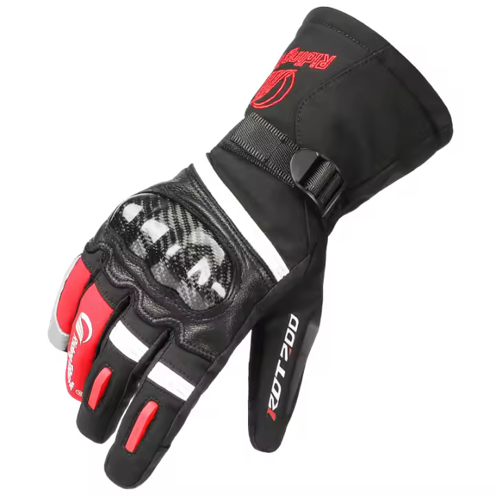 Guantes de Motocicleta para Invierno Cálidos, A Prueba de Viento, Pantalla Táctil, Antideslizantes, Talla M-XXL - 1