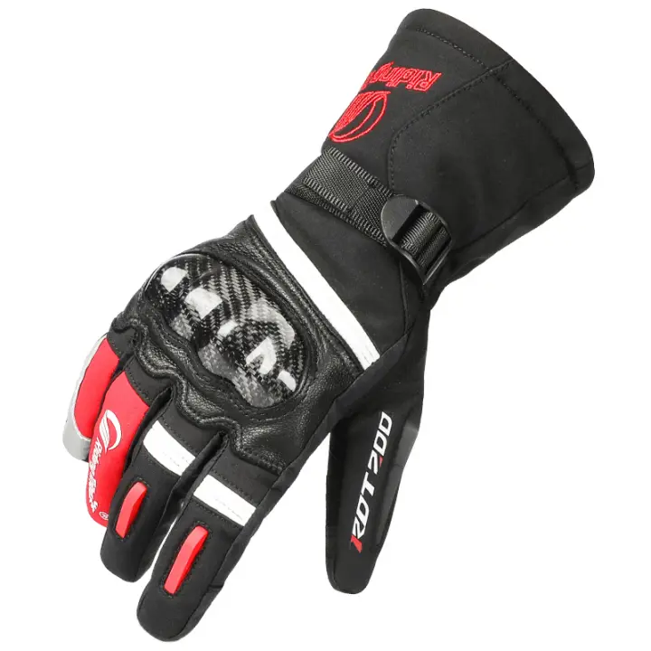 Guantes de Motocicleta para Invierno Cálidos, A Prueba de Viento, Pantalla Táctil, Antideslizantes, Talla M-XXL - 1