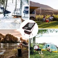 Silla de camping plegable ultraligera, sillas de exterior con bolsa de transporte para camping, jardín, pesca, playa, barbacoas - rojo - details 4