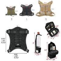 Chaleco Táctico Militar para Mascotas Correa de Entrenamiento al Aire Libre para Perros Medianos y Grandes Collar Incluido - details 16