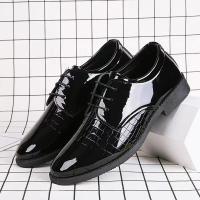 Zapatos de cuero para hombre, zapatos de cuero de moda formales de negocios, zapatos de cuero versátiles informales de estilo coreano para jóvenes - details 1