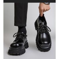 Zapatos De Cuero De Moda De Los Hombres, Nueva Plataforma Casual, Zapatos De Cuero Negro Para Los Zapatos De Boda - details 9