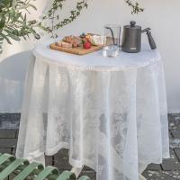 Mantel de Encaje Blanco Vintage Ideal para Hoteles, Bodas, Fiestas, Picnics - details 2