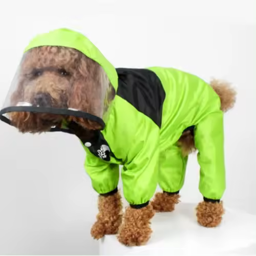 Chubasquero para perros, mono impermeable, Chaqueta resistente al agua para cachorros - 1