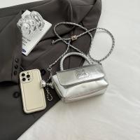 Moda plata encerado aceite de cuero bolso pequeño bolso cuadrado, nuevo bolso de hombro de cadena, bolso cruzado - details 5