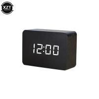 Reloj despertador de moda LED reloj de madera mesa Control de voz Reloj de madera digital Despertador USB/AAA relojes - details 4