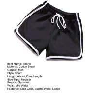 Pantalones cortos de verano hasta la rodilla para hombre, cintura elástica, pantalones de playa holgados, uso diario informal - details 10