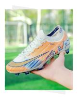 Putian-zapatos de fútbol juvenil con Copa Europea, zapatillas de fútbol de caña baja, sin costuras, con tejido volador, característica de entrenamiento con uñas rotas, 2025 - details 10