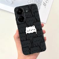 Funda trasera para Xiaomi Poco C65, cubierta suave de silicona líquida mate con estampado de dibujos animados de flores, protección a prueba de golpes - details 38