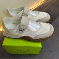Versión alta 2025 nuevo cuero cabeza redonda color coincidencia boca ligera Velcro Mary Jane plataforma antideslizante de las mujeres deportes y zapatos de ocio - details 4