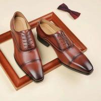 2024 zapatos de cuero italianos del vestido del negocio de los hombres del estilo de la moda de la hebilla del nuevo producto Oxford - details 15