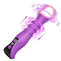 Leten Rolling Beads Thrusting Rabbit G Spot Clitoral Consolador realista Vibrador Vibrador Wiggling Juguetes sexuales para mujeres - details 2