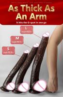 Leten-consolador largo negro de silicona suave, masturbadores vaginales, juguete erótico, Juguetes sexuales para mujeres, pareja y adultos - details 4
