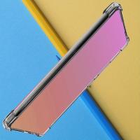 Una funda de parachoques transparente antigolpes para teléfono con cuatro bolsas de aire en las esquinas, diseñada para Samsung Galaxy A15, A25, A35, A55 en versiones 4G y 5G, con una tapa trasera de TPU suave. - details 4