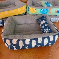 Cama suave para mascotas, colchón con almohada, cálido y cómodo, esterilla de felpa para invierno - details 8