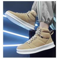 Zapatos de Skate para Hombre Calzado Deportivo Rojo de Gamuza Zapatillas Antideslizantes con Plataforma para Exteriores - details 3