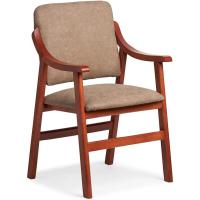 Silla de Comedor de Madera de Cerezo Antimanchas, Espalda Recta, Tamaño 86x54x54 cm, Marrón - details 14