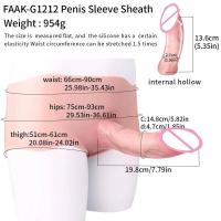 Leten FAAK-pantalones de silicona con funda realista, ropa interior con consolador hueco, arnés, Juguetes sexuales para hombres - details 31
