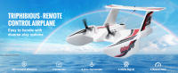 SucceBuy RC Plane - 2.4GHz 3-Ch, giroscopio de 6 ejes, 2 baterías, anfibio, fácil de volar para todos - details 0