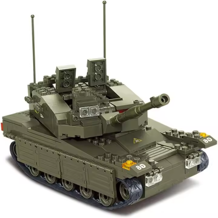 Juego de bloques de construcción de tanque Merkava, 344 piezas - 1