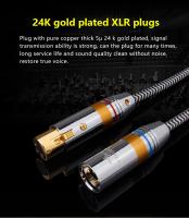 YYAUDIO 1 par de alta calidad OCC OFC Chapado en plata y cobre Xlr Cable de Audio equilibrado 3 pines 2 XLR Cable de Audio macho a hembra - details 8