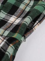 2025 nuevo Hepburn Retro Turn-Down Collar Plaid Rockabilly vestidos de Navidad mujeres invierno 3/4 longitud manga bolsillos vestido elegante - details 5