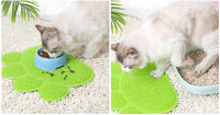 Alfombra De Arena Para Gatos Resistentes Al Deslizamiento Y Antipolvo Alfombrilla Para Comida Y Lodo Alfombrilla Para Mascotas Eco-amigable - details 4