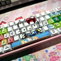 Hellokitty keycap transmisión de luz grabada lateral teclado mecánico de eje magnético adaptado de gatito de alto valor (teclado no incluido) - details 4