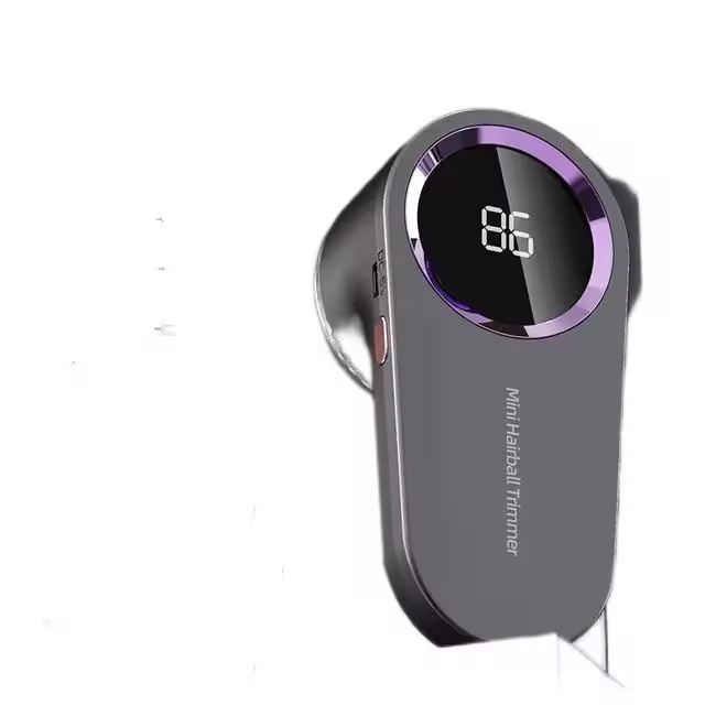 Recortador de bolas eléctrico, Removedor de pelo, pantalla Digital LED inteligente, tela, carga USB, portátil,negro - 1