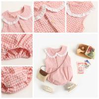 -Body de Algodón para Bebé y Niña, Sin mangas, Ropa de Verano, Lindo A cuadros, Princesa, Color Dulce - details 4