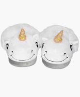 Zapatilla unicornio para adultos y niños, zapatos suaves para el hogar, color blanco - details 1