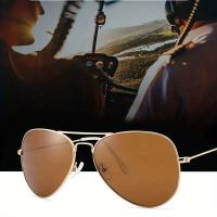 Gafas de sol clásicas Retro, Aviador con Marco de Metal y Lentes de Vidrio, para Hombres, Mujeres, Deportes al Aire Libre - details 9