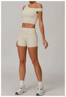 Conjunto de Yoga de Cintura Alta Ouwu Traje Deportivo de 3 Piezas Monos Deportivos para Mujeres - details 4