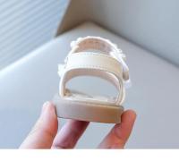 Sandalias de verano para niñas, zapatos de playa para niños con perlas y diseño de princesa, puntera abierta, suaves, antideslizantes, 2025 - details 16