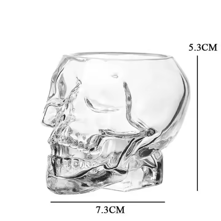 Copa de Vidrio Transparente con Diseño de Cerebro Resistente al Calor Ideal para Cerveza, Vino Rojo, Té, Café, Bar, Whisky Regalo Perfecto - 1