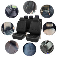 Funda Universal de cuero PU para vehículo, cojín Protector de asiento de 5 plazas para la mayoría de coches, camiones, SUV, cuatro estaciones - details 7