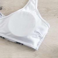 Bikini push-up blanco para mujer, microbañador sexy a rayas de talla grande, conjunto de dos piezas, traje de baño brasileño XXXL - details 12