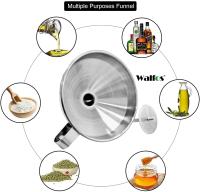 Cuchara Walfos de acero inoxidable 3 piezas con filtros desmontables y cepillo de limpieza ideal para transferir líquidos aceites jams ingredientes secos y polvo utensilio de cocina especializado - details 11