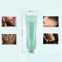 Recortador de pelo eléctrico para hombres y mujeres, afeitadora de bolas púbicas recargable y afeitadora corporal, lavable, para la ingle - details 3