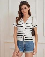 Traje de baño de una pieza para mujer, traje de baño con cuello en V y control del vientre, ropa de playa para vacaciones - details 9