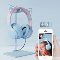 Auriculares Bluetooth Inalámbricos de Música con Luz LED de Color Degradado Auriculares para Juegos con Micrófono para Niños Regalos de Navidad Encantadores - details 0