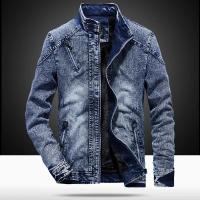 Chaqueta vaquera para hombre, camisa informal estampada azul claro a la moda, chaqueta vaquera negra, chaqueta de primavera para hombre de talla grande - details 3