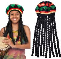 Gorro de Trenza de Punto Unisex Estilo Caribeno para Hip Hop Peluca de Estilo Dreadlocks - details 1