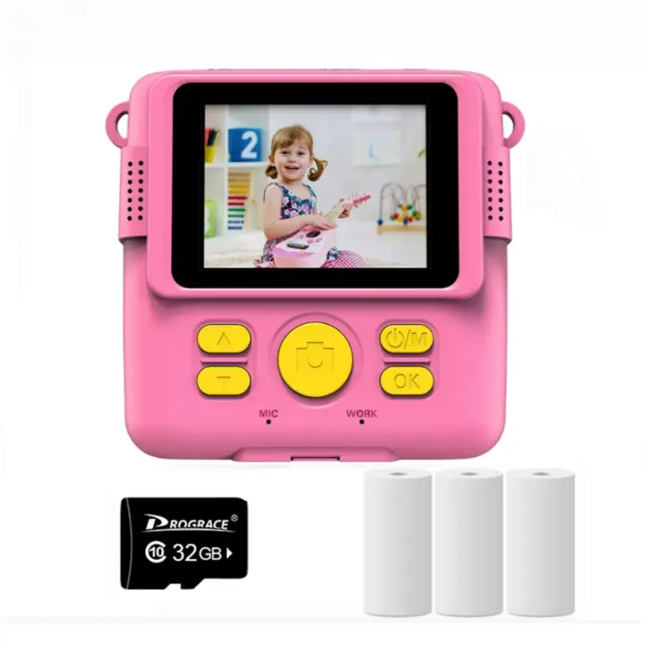 Cámara de impresión instantánea para niños y niñas, juguete de cámara Digital, regalo de cumpleaños - 1
