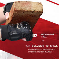 Guantes de Motocicleta MJMOTO Transpirables Antideslizantes Protección de Casco Duro Ligero Resistente al Desgaste Adecuados para Conducción en Ciudad, Off-road, Skateboarding Tallas M-XL - details 3