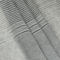 Cortinas de lino poliéster con líneas horizontales en la parte inferior. Con diseño nvas 150x260. Decoración del hogar y la oficina. - details 6