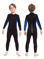 Traje de neopreno de una pieza para niños y niñas, protección solar para hacer esnórquel, nadar y surfear - details 1