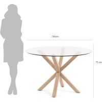 Redonda de comedor de cristal - details 1