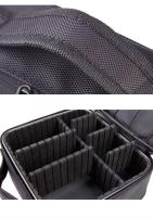 Caja de cosméticos multifuncional de gran capacidad, tela Oxford impermeable, absorción de golpes, partición interna ajustable - details 2