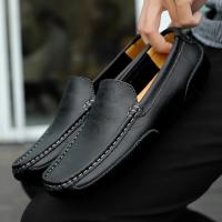 Mocasines Transpirables De Cuero Genuino, Mocasines Informales, Zapatos De Cuero Para Hombre, Calzado Plano Formal Italiano Para Conducir - details 11